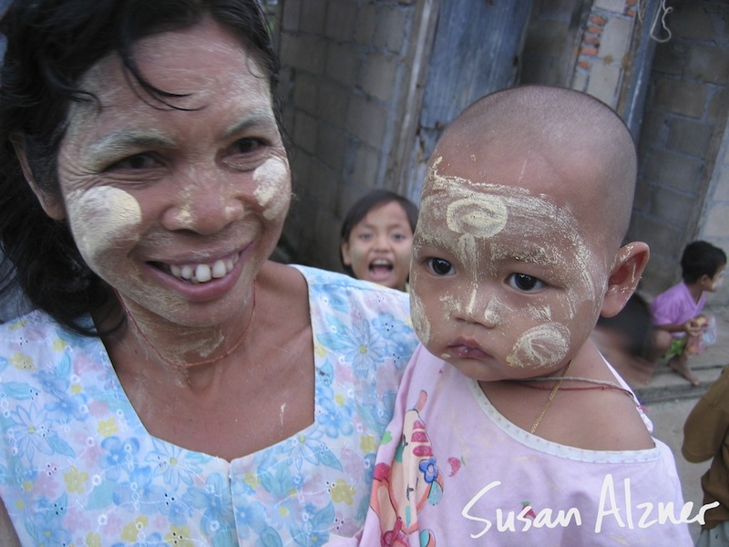 Burmese refugees living near Mae Sot, Thailand