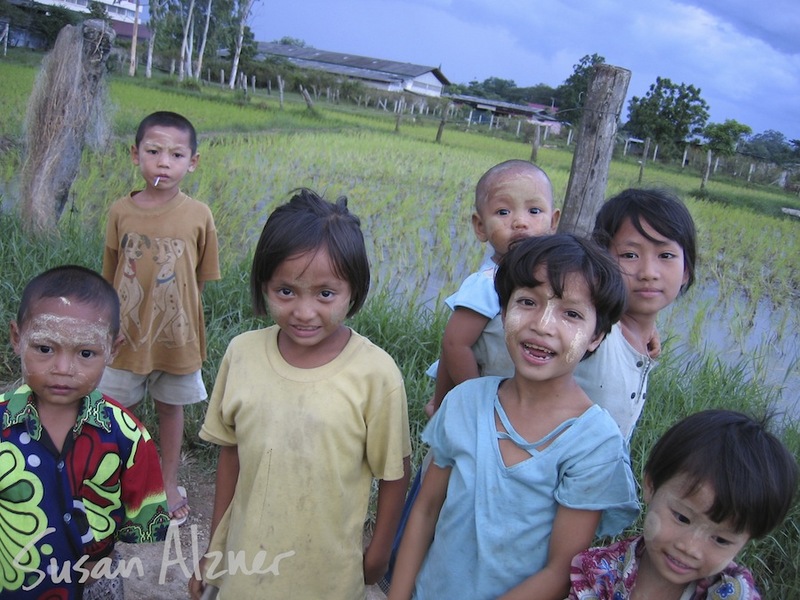 Burmese refugee children living near Mae Sot, Thailand