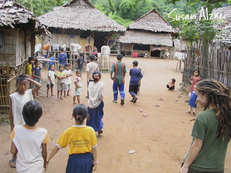 Ani DiFranco visits a Burmese refugee camp on the border of Thailand and Burma