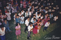 Audience for the Indigo Girls and Michelle Malone performance in the Zapatista village of La Realidad in Chiapas, Mexico